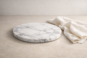 plateau marbre blanc
