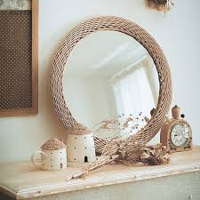 Art de la table Miroir Rotin Rond